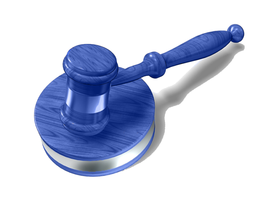 Vector Blue Gavel PNG Image Free Download