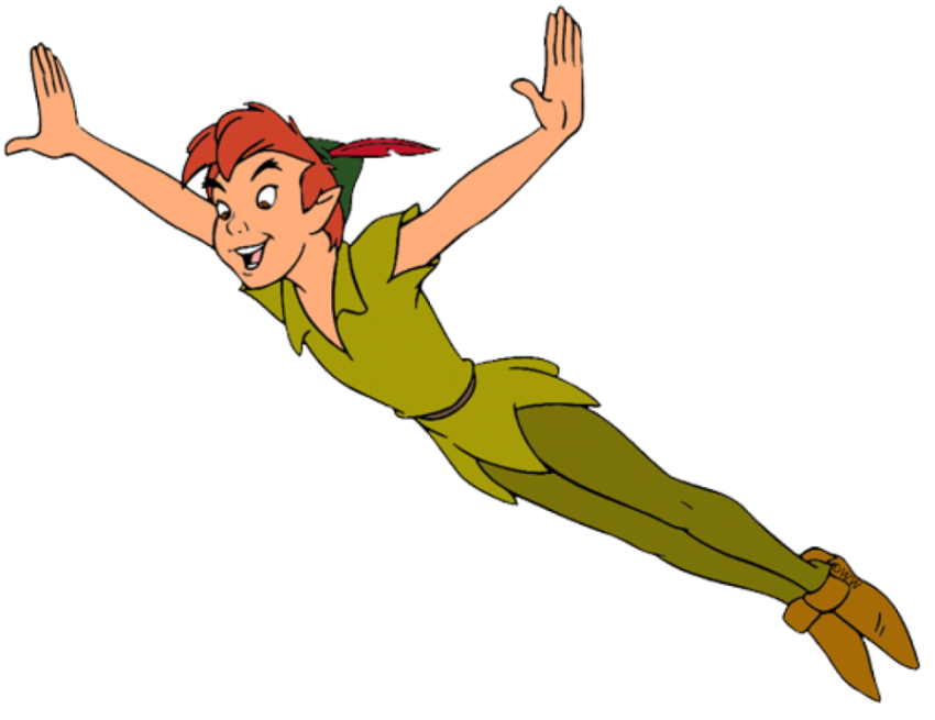 Peter Pan PNG on jumping image free download