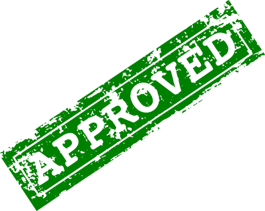 Green Approved PNG Stamp Free Download