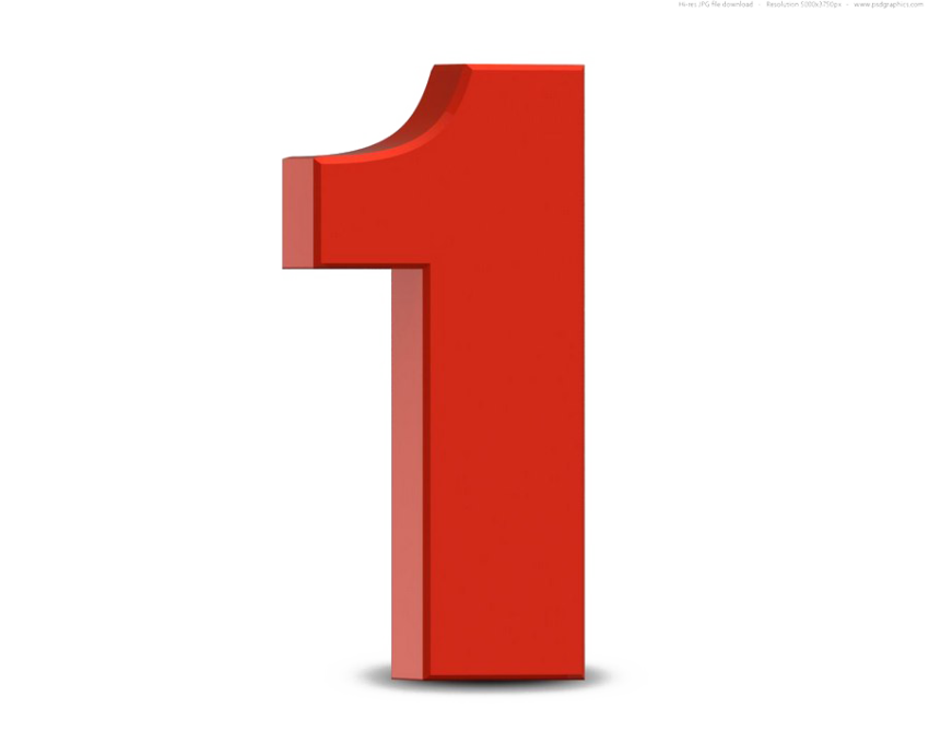 Illustration 1 Number PNG Image Free Transparent Download