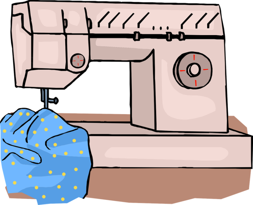 Cartoon Sewing Machine Art PNG Free Picture Download