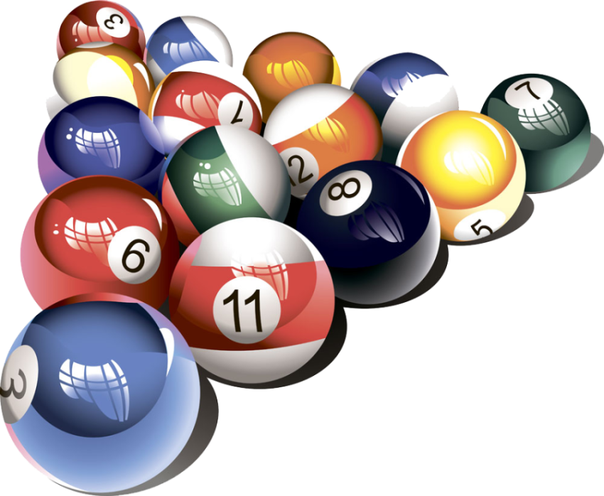 HD High Price Billiard Balls PNG Triangle Image Free Download