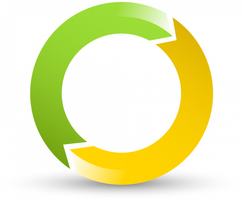 Recycle vector graphic design