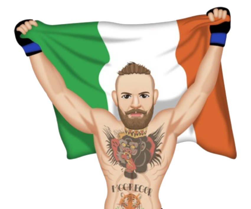 Khabib Nurmagomedov PNG Cartoon Sticker