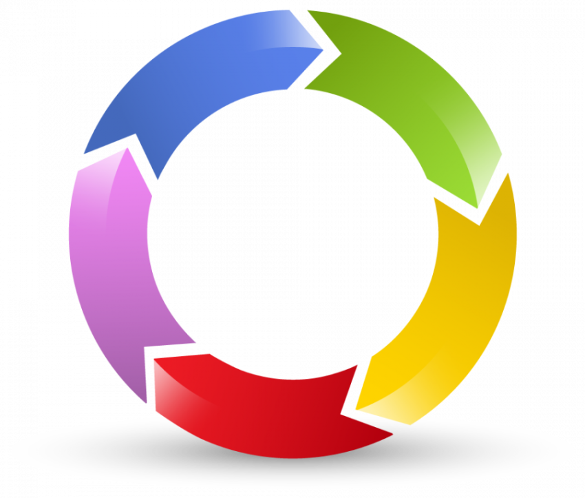 Recycle icon vector
