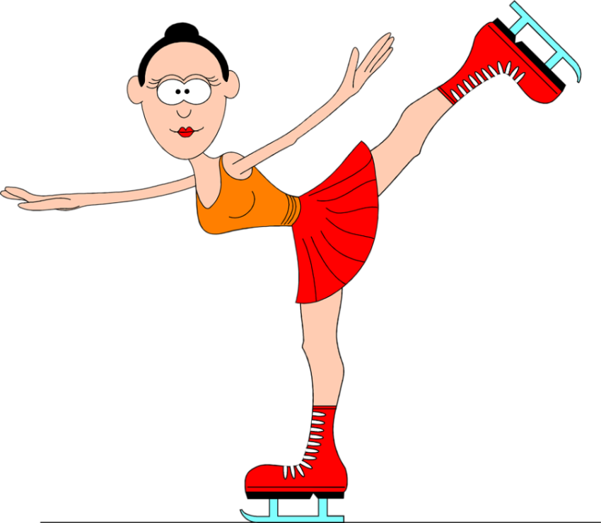 Cute Cartoon Ice Skates PNG Sticker & Drawing Free Download