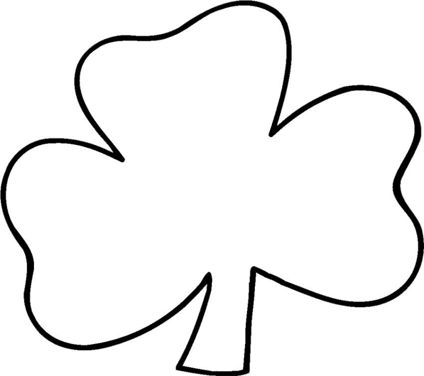 White Shamrock PNG Picture Free