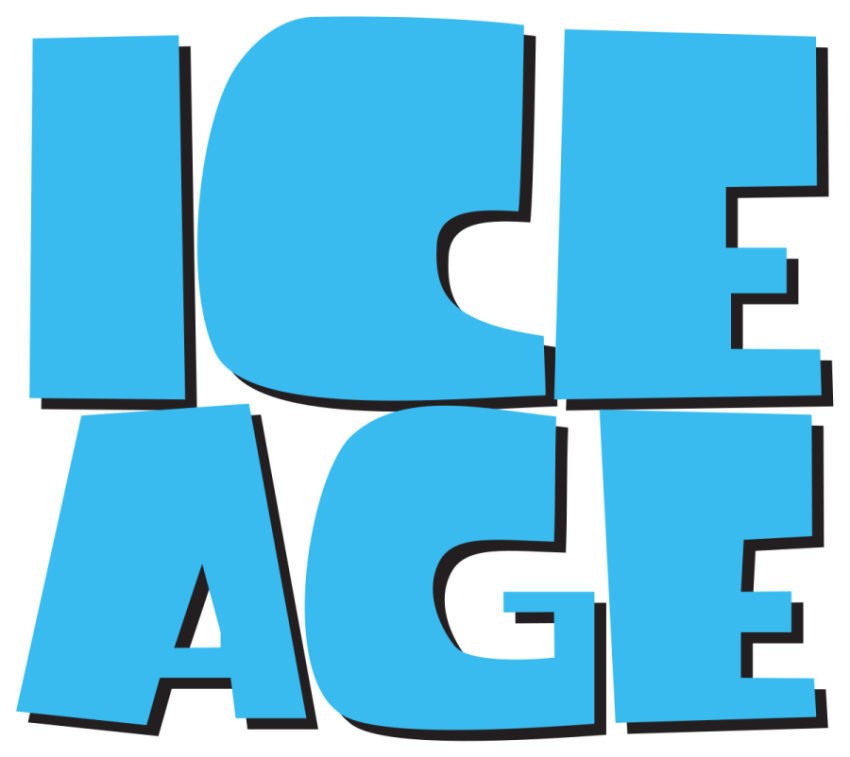 Animated Blue Text Of Ice Age PNG Image