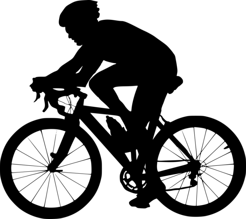 Person Riding a Bike Cycling PNG Free Image