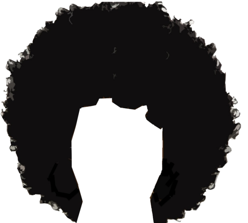 Man Black Wig PNG Image Free Download