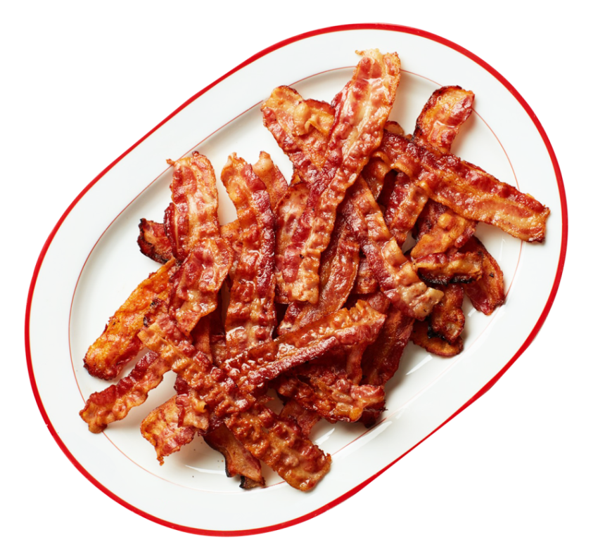 Bacon in Plate PNG Desh Free Download