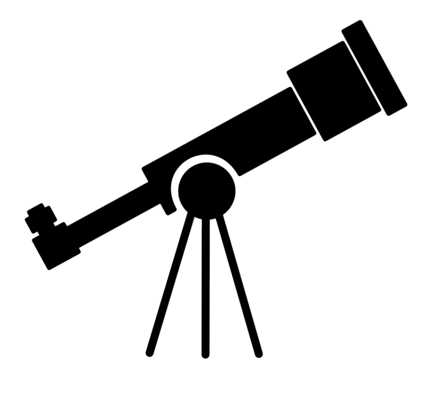 PSD Isolated Telescope PNG Logo