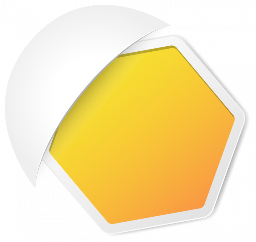 Label paper vector graphic yellow colour