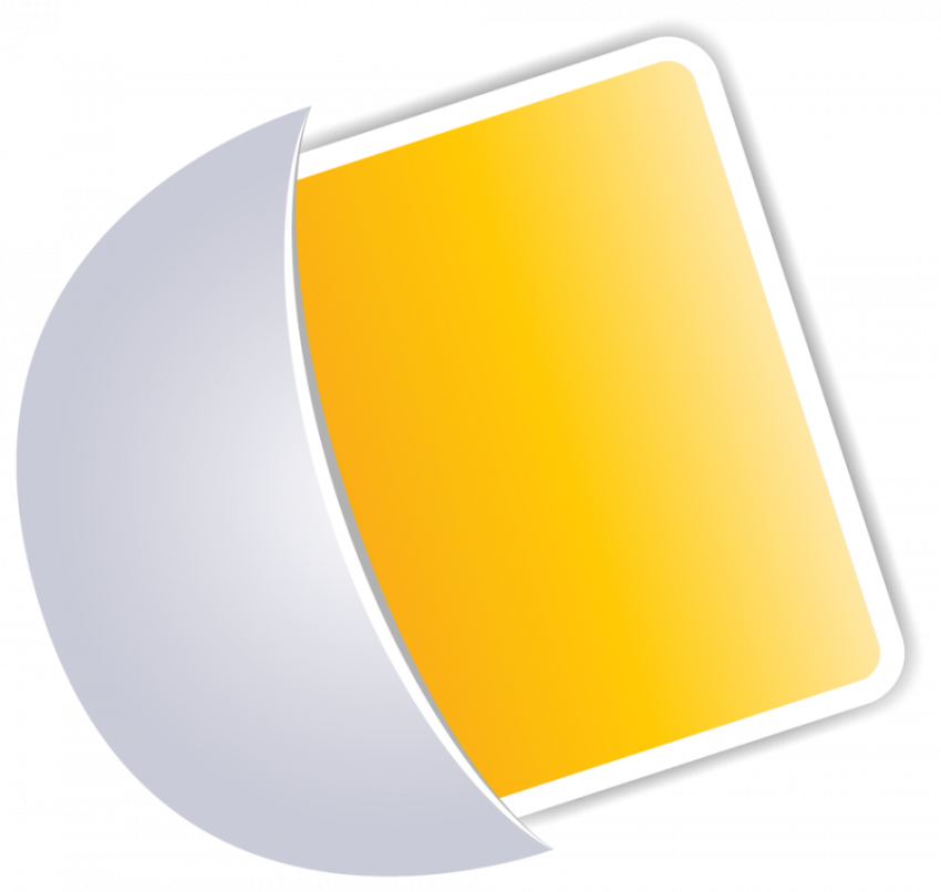 Yellow and white colour pocket tag vector