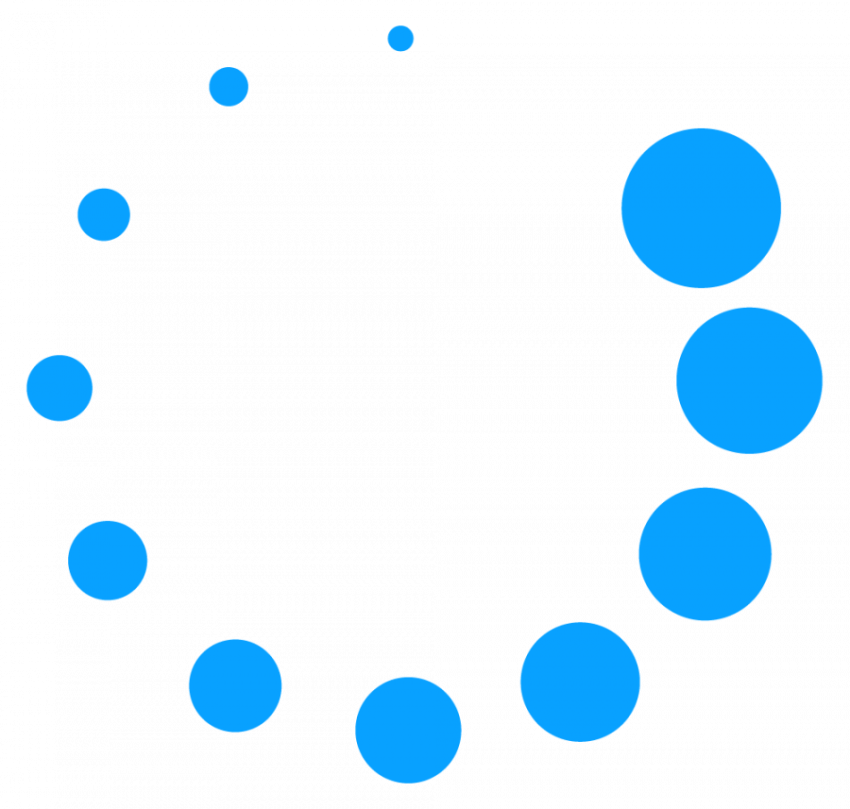 Loading icon blue colour vactor graphic design