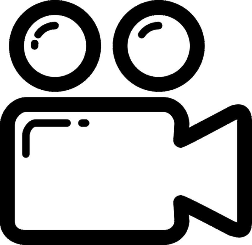 Vector Art & Outline Video Camera PNG Icon Free Download