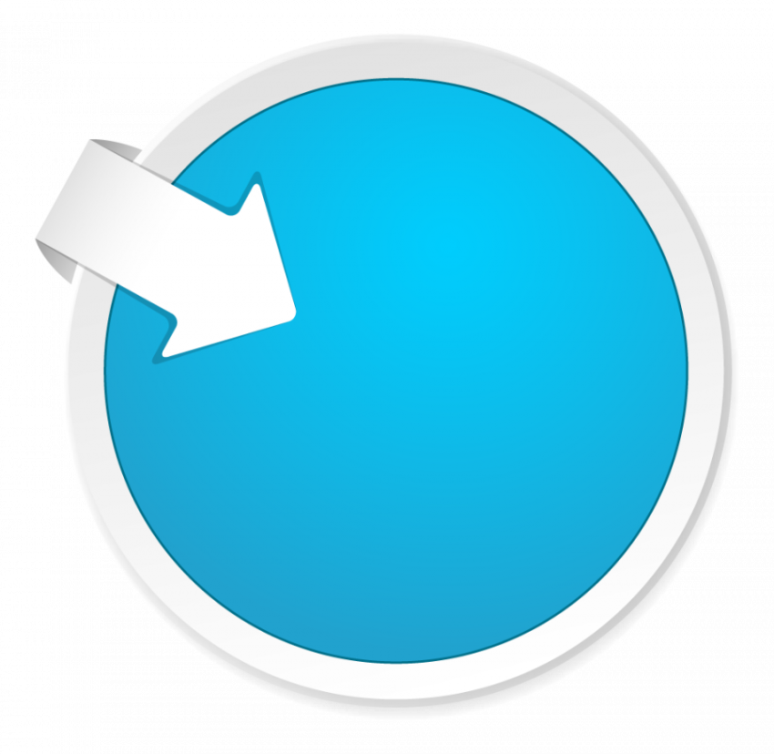 Paper tag round shape blue colour vector graphic design