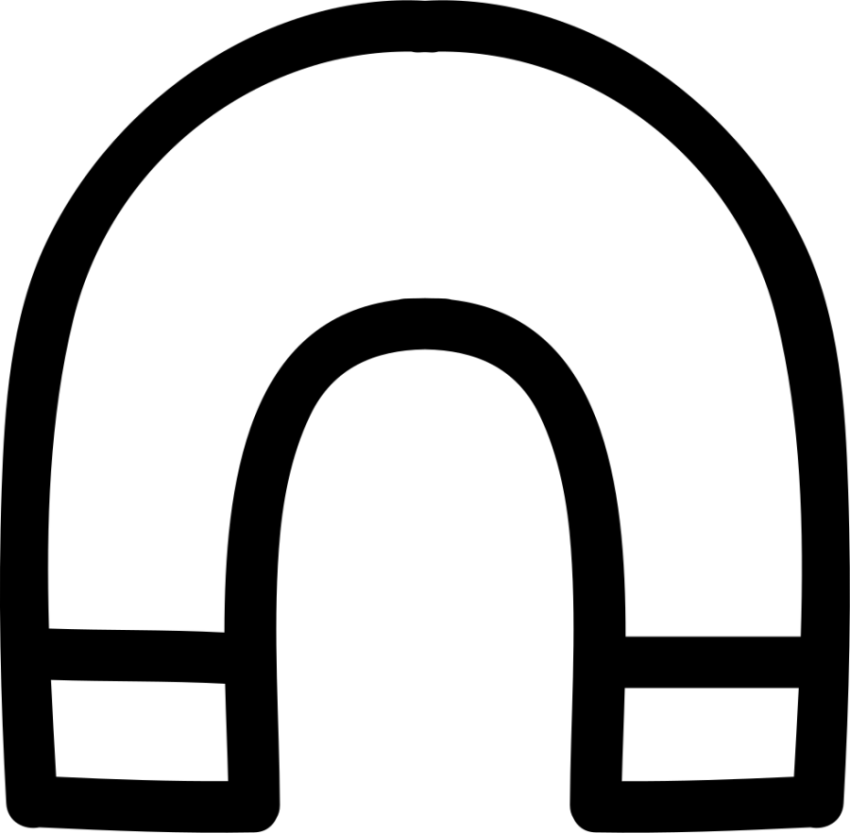 Magnet On Clipart PNG Outline Free Download