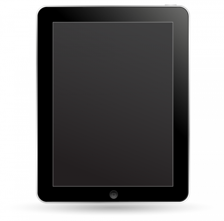 Mobile Tab black colour vector graphic design
