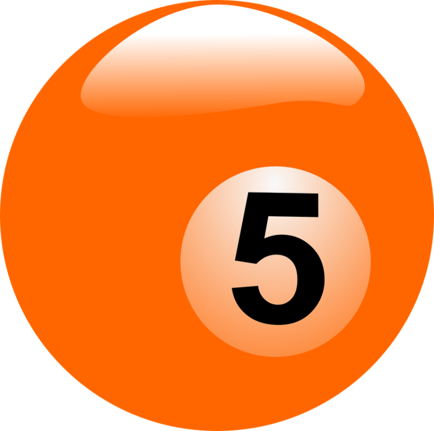Isolated Vector Art On Orange Billiard PNG Ball Icon Free Download