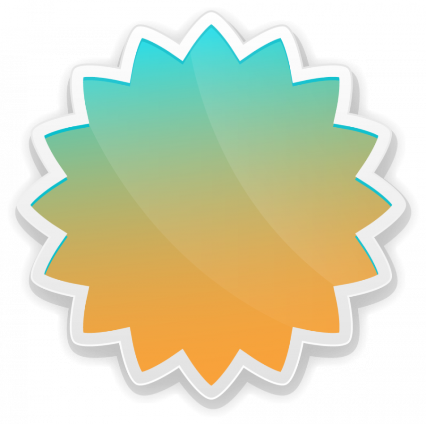 Flower label paper vector graphic design