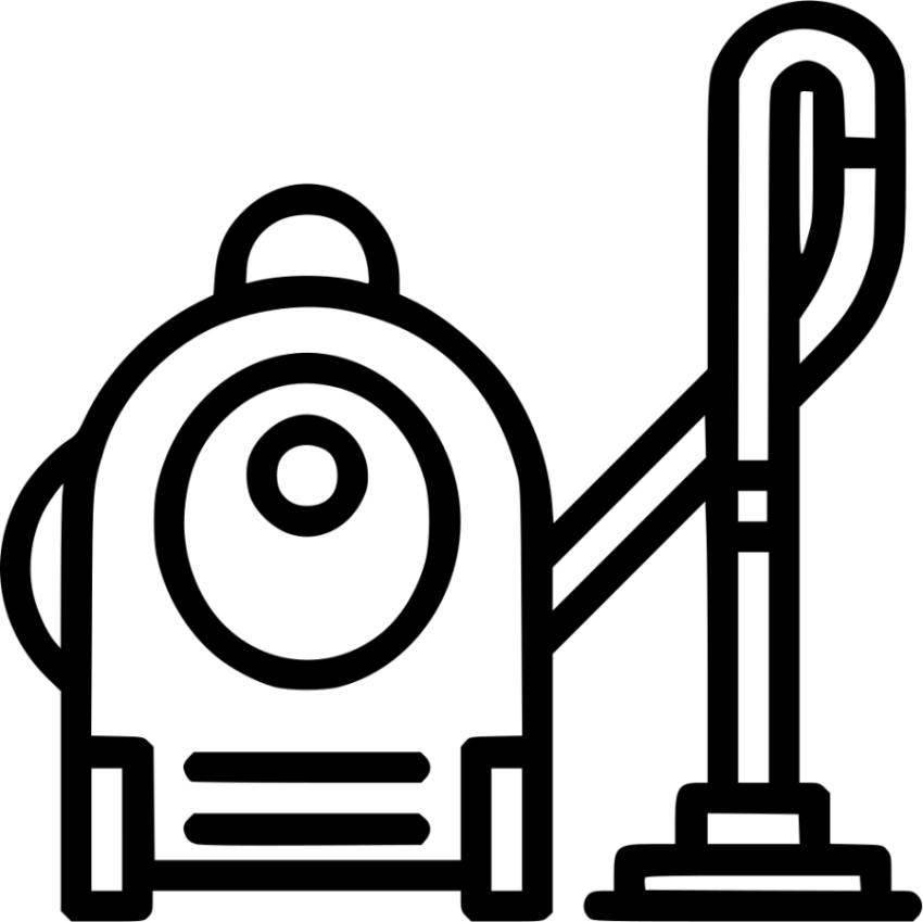 Vector PSD Vacuum Cleaner PNG Outline Image