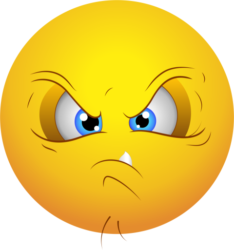 Angry Emoji PNG Logo On Transparent Background
