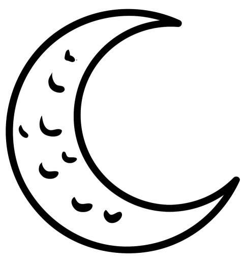 Half Moon PNG Drawing Free Download