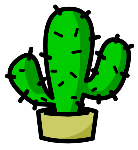 Cactus PNG Vector Sticker Free Download