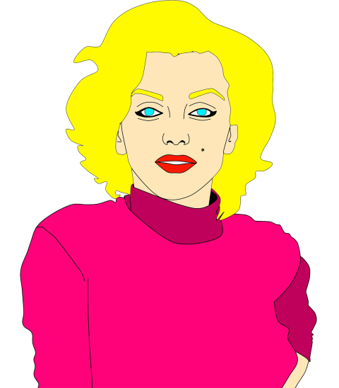 Illustration Cartoon Marilyn Monroe PNG Image Transparent Free Download