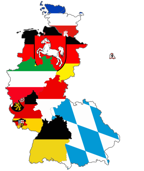 Germany Flag PNG Transpparent Map Image