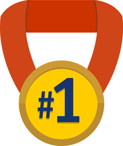 Clipart Vector 1 Number Madal PNG Icon