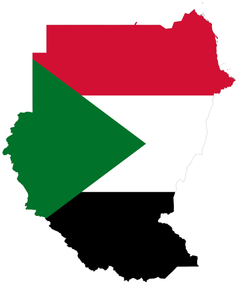 Sudan Flag Map PNG Free Picture Download