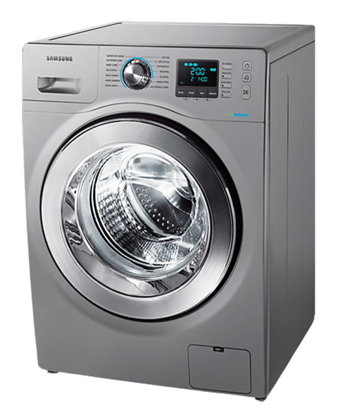 Silver Cloths Cleaner Washing Machine PNG Image Free Download