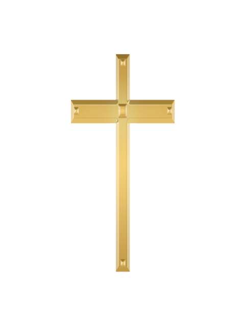 Christian Cross On Thin Clipart PNG Free