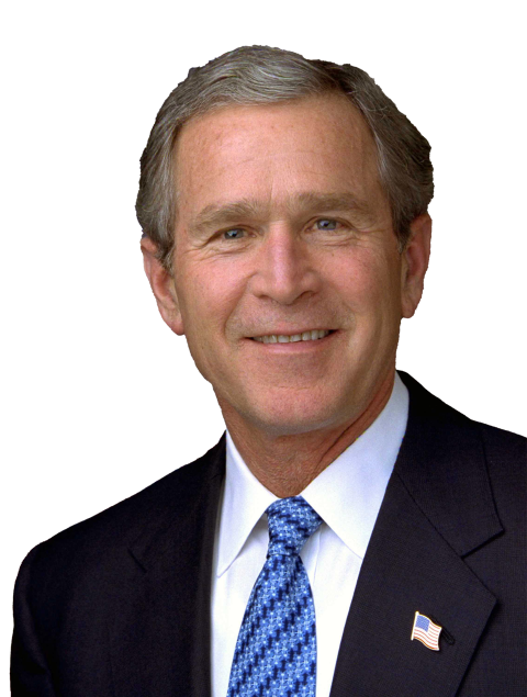 George Bush PNG Transparent background Image