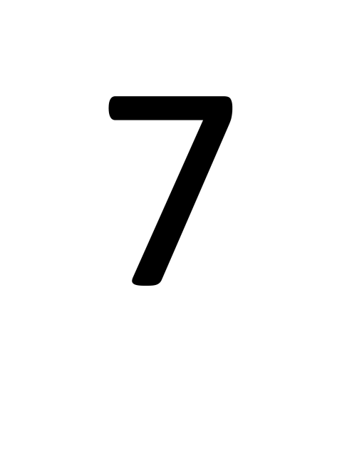 Mini 7 Number PNG image For Free Download