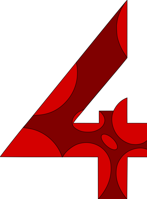 Isolated SVG 4 Number PNG Picture For Free Download