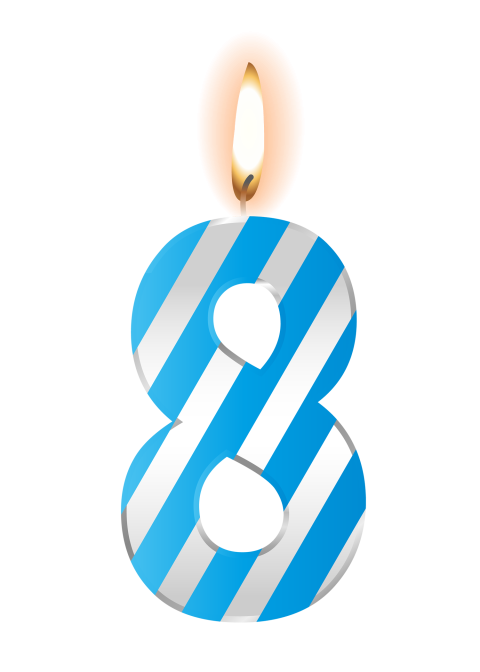 Birthday Radical Number PNG Image