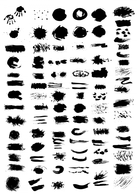 Black icons shapes png free download