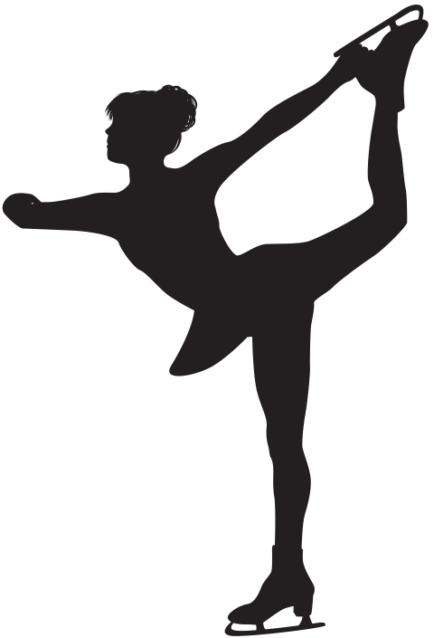 Animated Ice Skates PNG Girl Logo