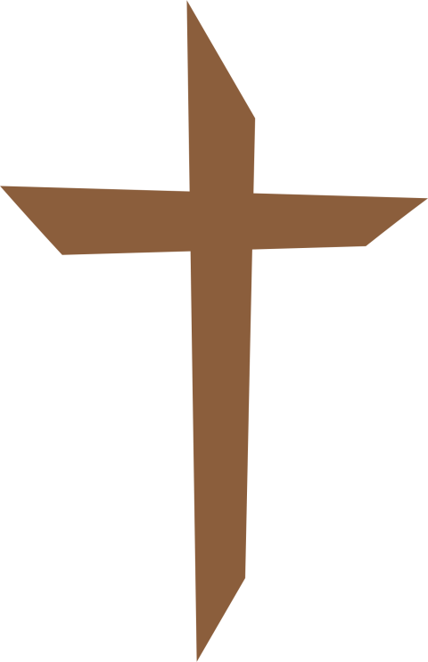 Simple Wooden Christian Cross PNG Emoji