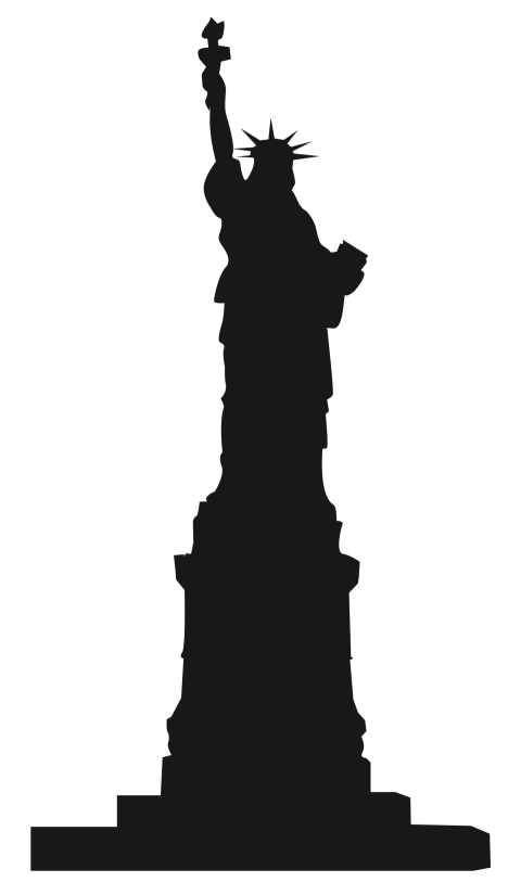 Statue of Liberty Svg New York PNG  Silhouette Cutting Logo Free Download