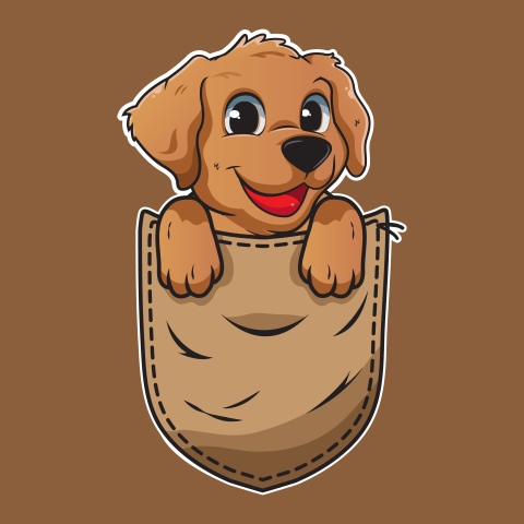 Cute cartoon dog Free download PNG