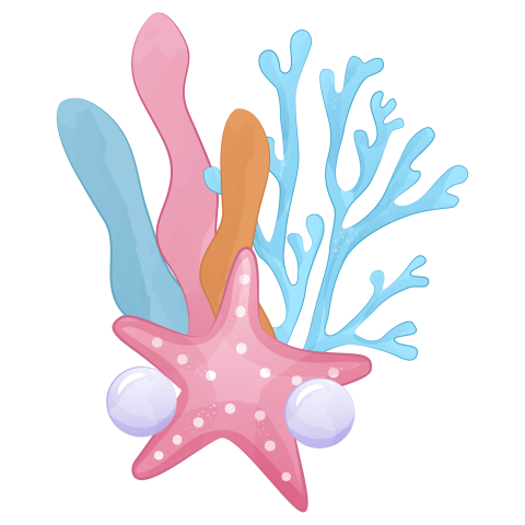 Star fish in watercolor illustration PNG Free Download