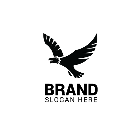 Flying eagle logo template PNG Free Download
