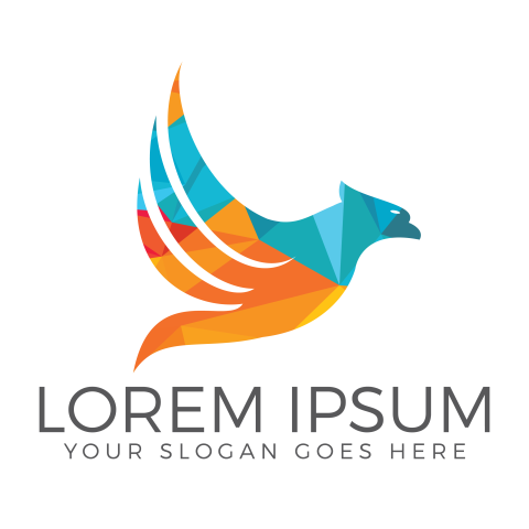 Eagle or hawk bird logo PNG Free Download