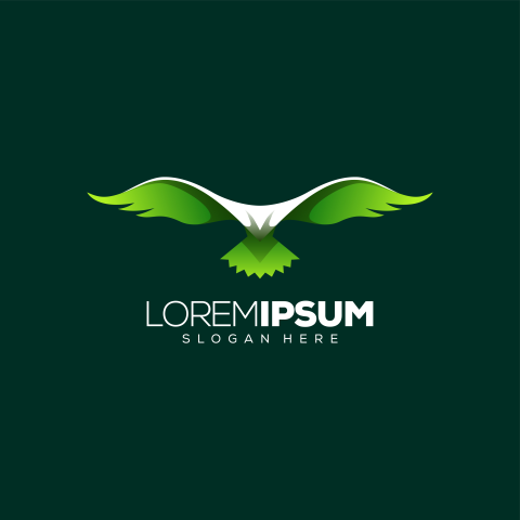 Awesome eagle logo design vector illustration