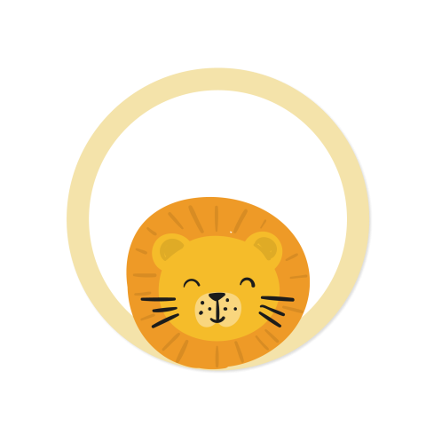 Lion lion label label decoration PNG Free Download
