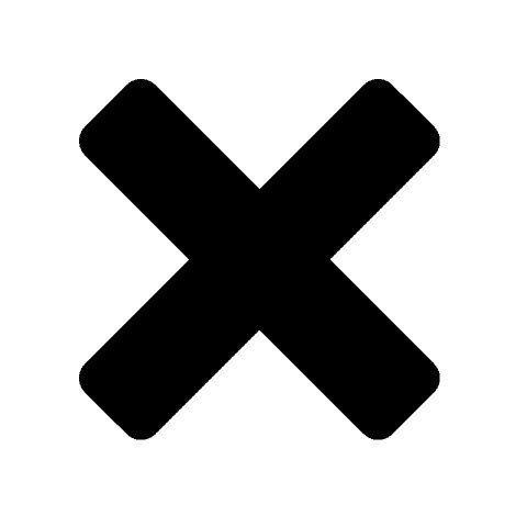 Cross X Symbol PNG with Transparent Background Image